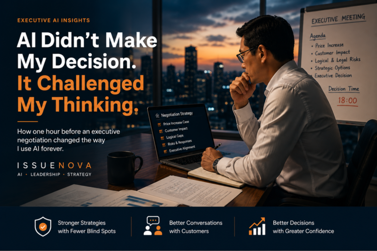 AI executive decision making framework for challenging assumptions and improving strategic decisions